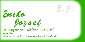 eniko jozsef business card